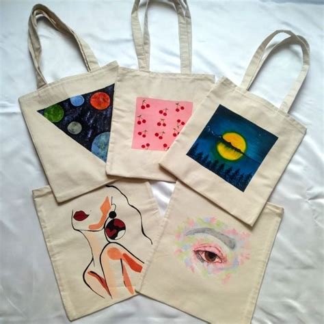 Tote Bag Aesthetic Ideas Art Bolso Paint Pintado Artofit