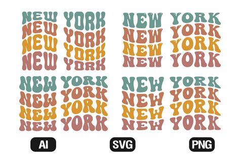 Usa America Wavy New York State Svg File Graphic By Hosneara 4767