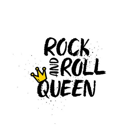 Happy Larry Rock And Roll Queen Lettering Uk