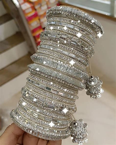 NEW SILVER BANGLES SET - Bangles King