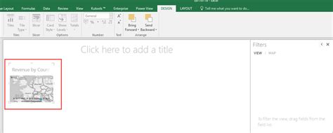 How to insert and edit a power view map in Excel?