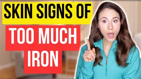 9 Signs Of Too Much Iron Dermatologist Drdrayzday Youtube