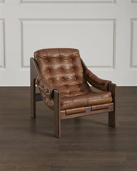 Top Grain Leather Chair | horchow.com