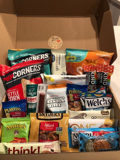 Healthy Snack Box Care Package Gift Box Etsy Snack Boxes Healthy