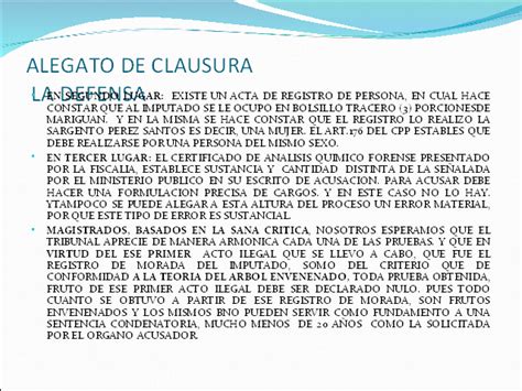 Introducir 86 Imagen Modelo De Alegato De Clausura Del Abogado Defensa