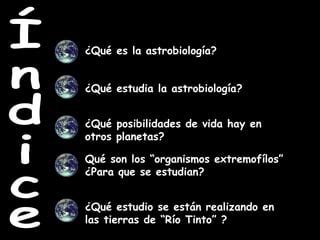 Astrobiologia Ppt