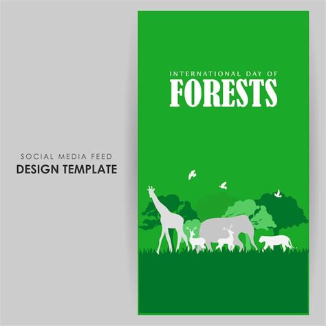 Ilustraci N Vectorial Para El D A Mundial De Los Bosques Vector Premium