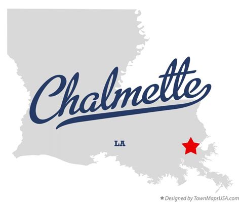 Map of Chalmette, LA, Louisiana