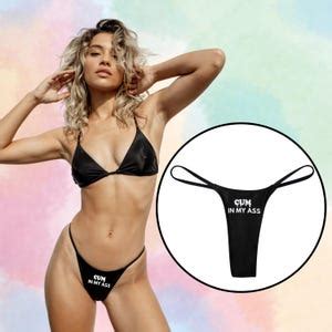 Cum In My ASS Panties Sexy MILF Thong For Group Sex Hotwife Etsy