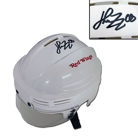 Henrik Zetterberg Signed Detroit Red Wings White Mini Helmet Nhl Auctions