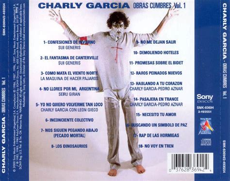 Carátula Trasera de Charly Garcia Obras Cumbres Volumen 1 Portada