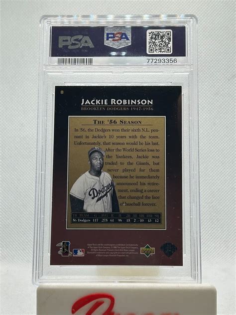 Upper Deck Jackie Robinson Hof Psa Ebay