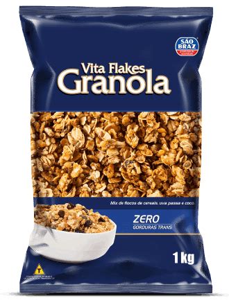 Granola Tradicional Vita Flakes Produtos S O Braz