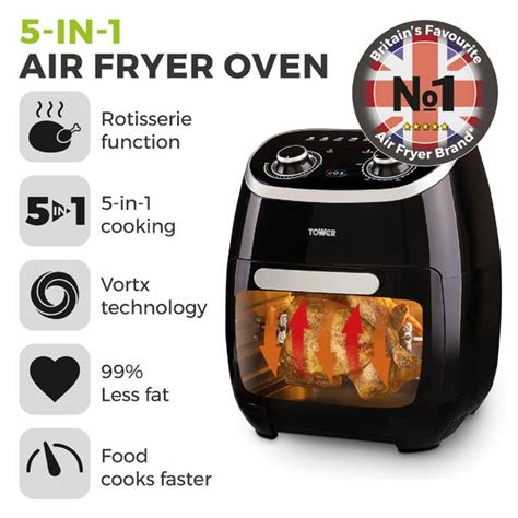 Tower 11L Vortx Manual Air Fryer Oven | Dunelm