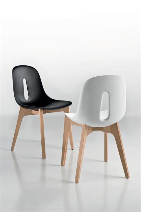 Chaise Woody Blanc En H Tre Cr Aligne Groupe Sofive