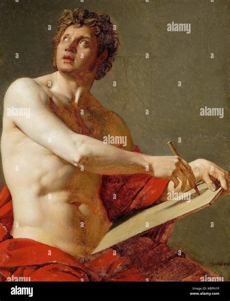 Ingres Academic Study Of A Male Torso Stock Photo Alamy