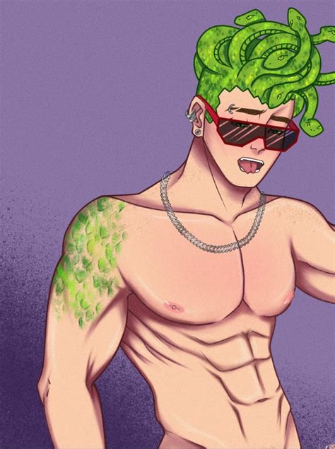 Rule 34 1boy Deuce Gorgon Gorgon Green Hair Male Male Only Monster High Shirtless Male Solo