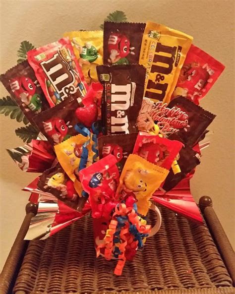 M & M Candy Bouquet Happy Birthday Candy Bouquet Candy Bouquet | Etsy