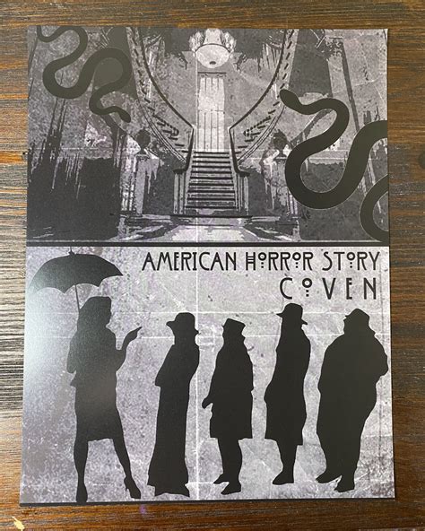 American Horror Story Coven Season 3 Inspired Poster Print Etsy Uk