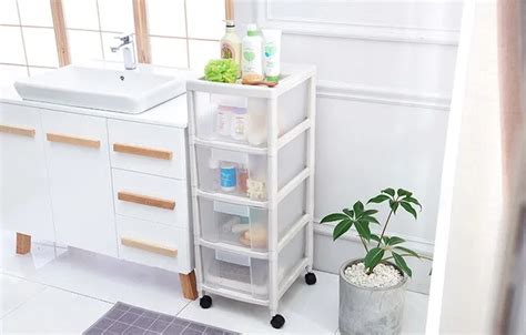 Simple Removable Transparent Plastic Storage Cabinets With Wheels - Buy ...