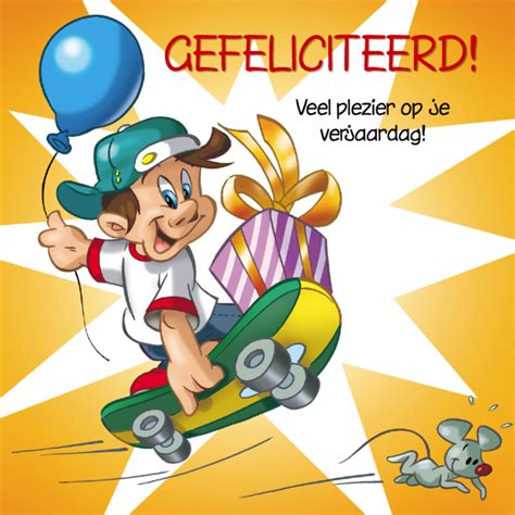 Verjaardag 7 Kinderen Met Ballon Verjaardagskaarten Kaartje2go