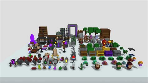 Voxel Dungeon Asset 3d Model By Zifs B9d10bf Sketchfab