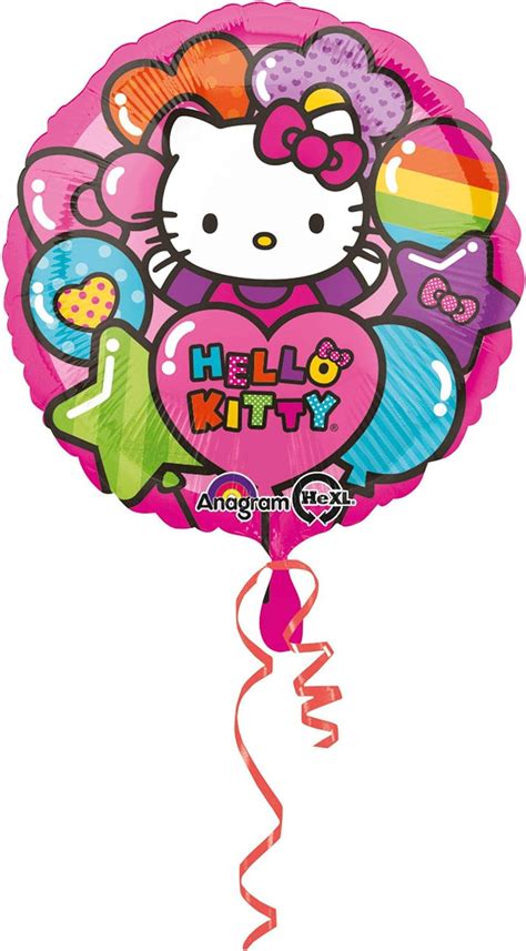 Anagram International Hello Kitty Rainbow Foil Balloon Pack Multicolor Uk Toys And Games