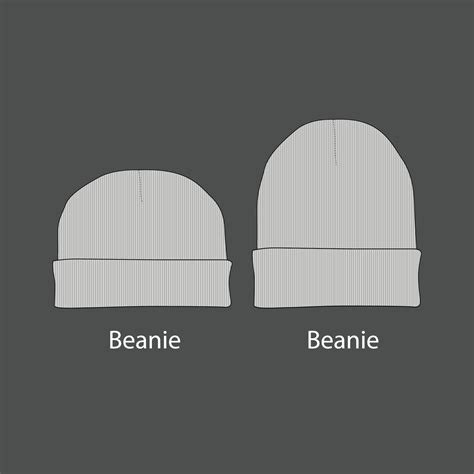 Wool Beanie Caps Beanies Running Cap Sketches Flat Beanie Templates