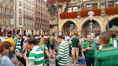 Celtic Glasgow Fans Feiern In München⚽ Youtube