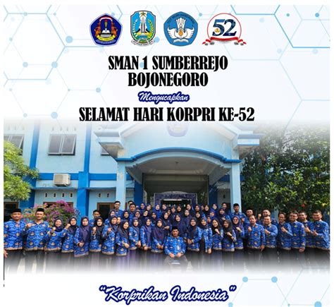 SELAMAT HARI KORPRI KE 52 SMA Negeri 1 Sumberrejo