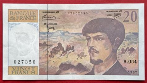 N75 BILLET BANQUE De France 20 Francs Debussy 1997 Spl EUR 5 20