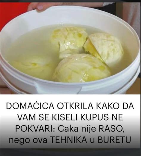 Doma Ica Otkrila Kako Da Se Kiseli Kupis Ne Pokvari Caka Nije Raso