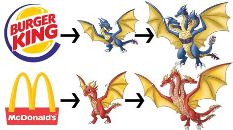 Top Famous Logos As King Ghidorah Evolutions Monsterverse Fusion