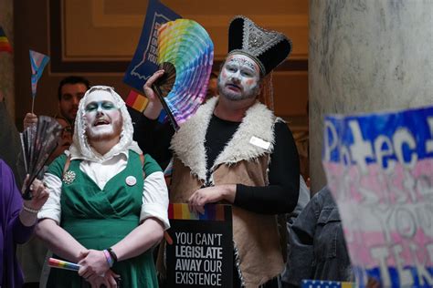 Aclu Holds Rally To Protect Trans Youth At The Indiana Statehouse