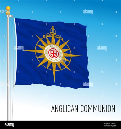 Anglican Communion church flag, UK, vector illustration Stock Vector Image & Art - Alamy