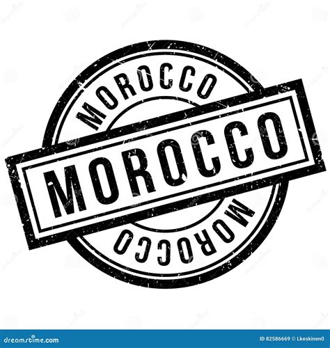 Morocco Rubber Stamp Stock Vector Illustration Of Grunge