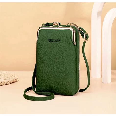 Bolsa Feminina Transversal Pequena Porta Celular Couro Tiracolo Forever