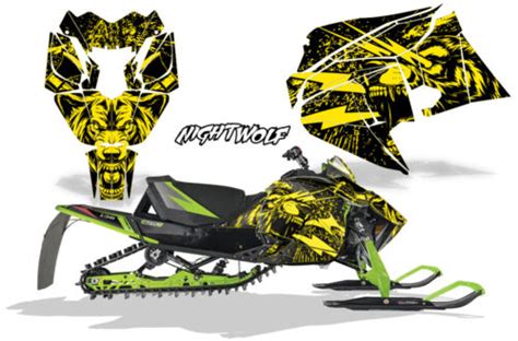 Sled Graphics Kit Decal Wrap For Arctic Cat Zr R Sx Snocross