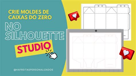 Como Desenhar Moldes De Caixa No Silhouette Studio Youtube