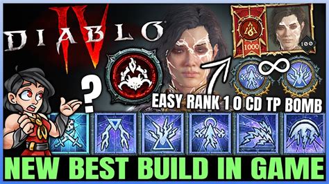 Diablo 4 New Best TRILLION DAMAGE FASTEST Gauntlet Sorcerer Build