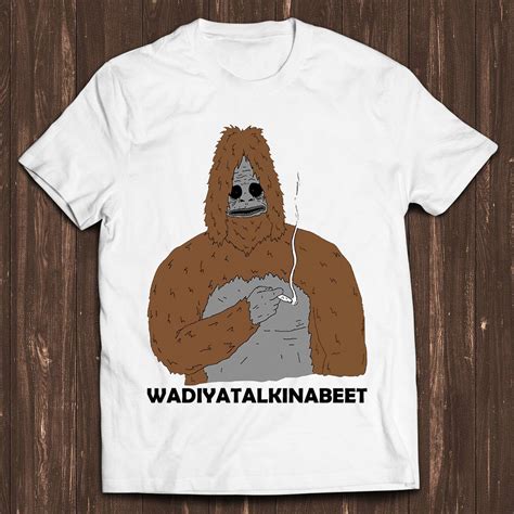 Sassy The Sasquatch Smoke Big Lez Show Retro Gamer Cult Meme Movie Music Cool T Tee T Shirt