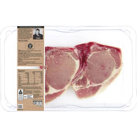 Woolworths Moisture Infused Pork Chops 400g Woolworths