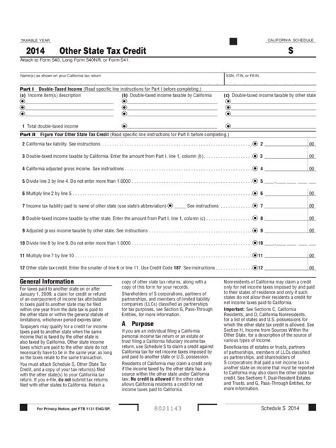 Tax Credit Form - 7 Free Templates in PDF, Word, Excel Download