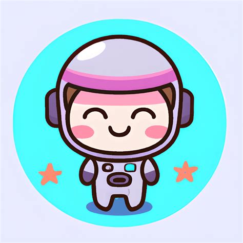 Astronaut Kawaii Chibi Cartoon Creative Fabrica