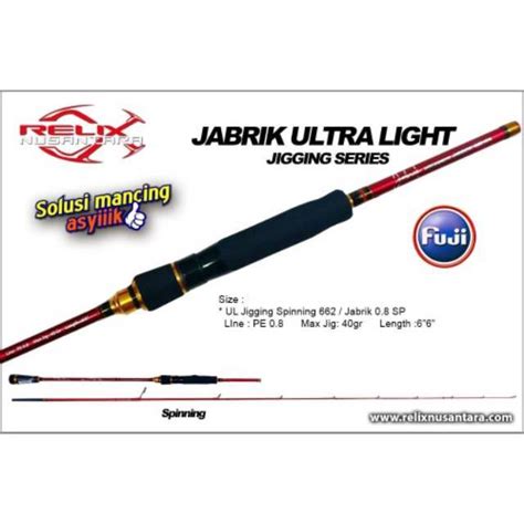 Jual Joran Relix Nusantara Jabrix Spinning Ul Jigging Shopee