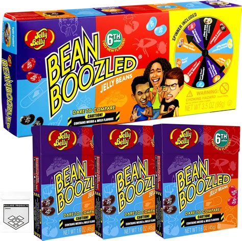 Jelly Belly Bean Boozled Spinner Game And 3 Refill Packs Beanboozled