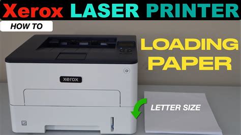 Xerox Printer Loading Paper Tray With Letter Size Plain Paper YouTube