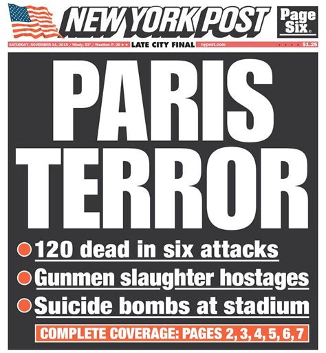 Newspaper front pages from Paris attacks - Business Insider