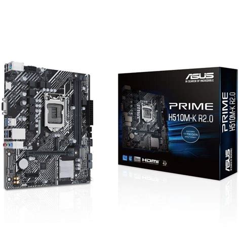 PLACA BASE ASUS PRIME H510M K R2 0 MICROATX SOCKET 1200