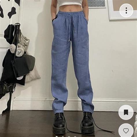 Women S Blue Trousers Depop